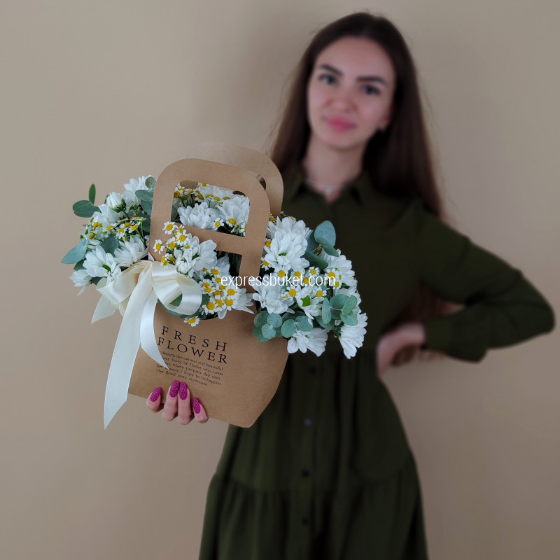 Букет ромашковая нежность