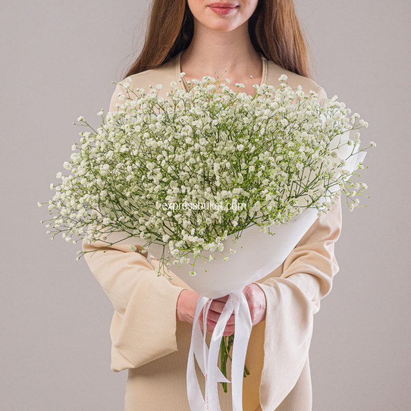 Букет из 7 белых гипсофил