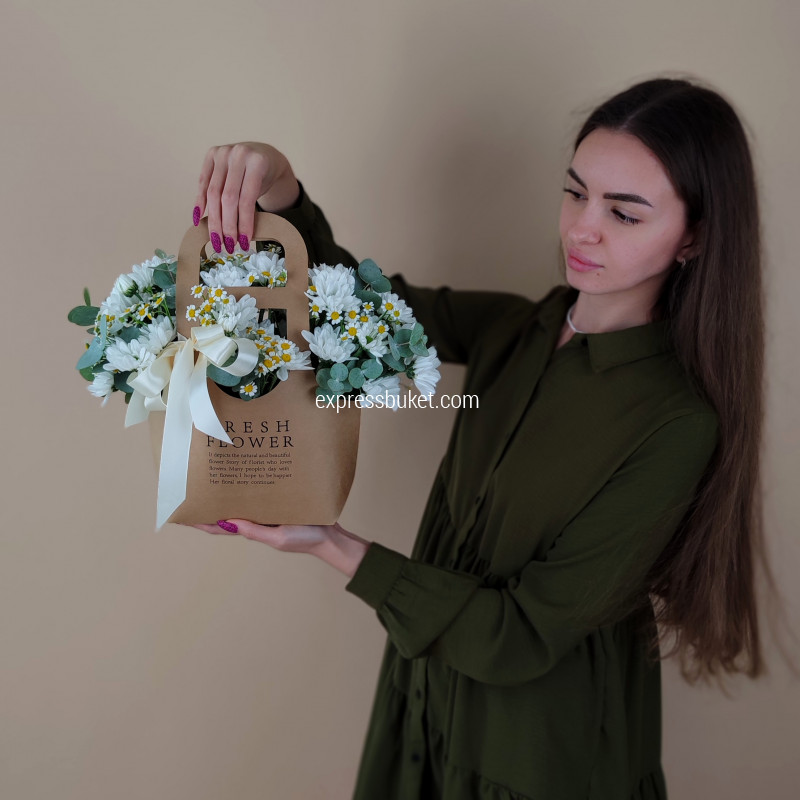 Букет ромашковая нежность